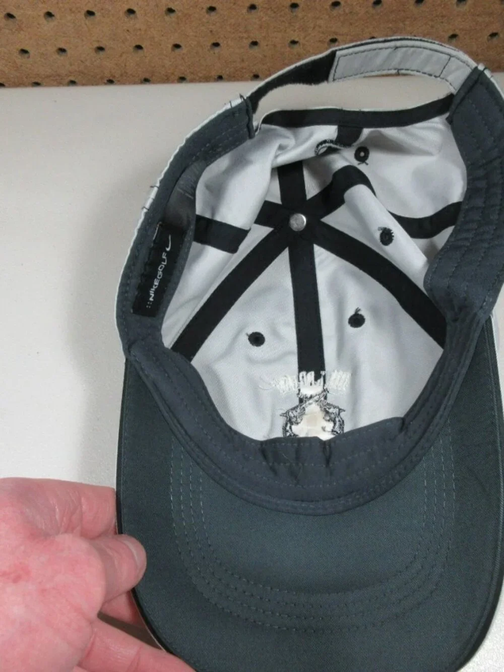 Nike mens ocean an gray HillCrest Shoot Out golf  hat lot L XL (2)